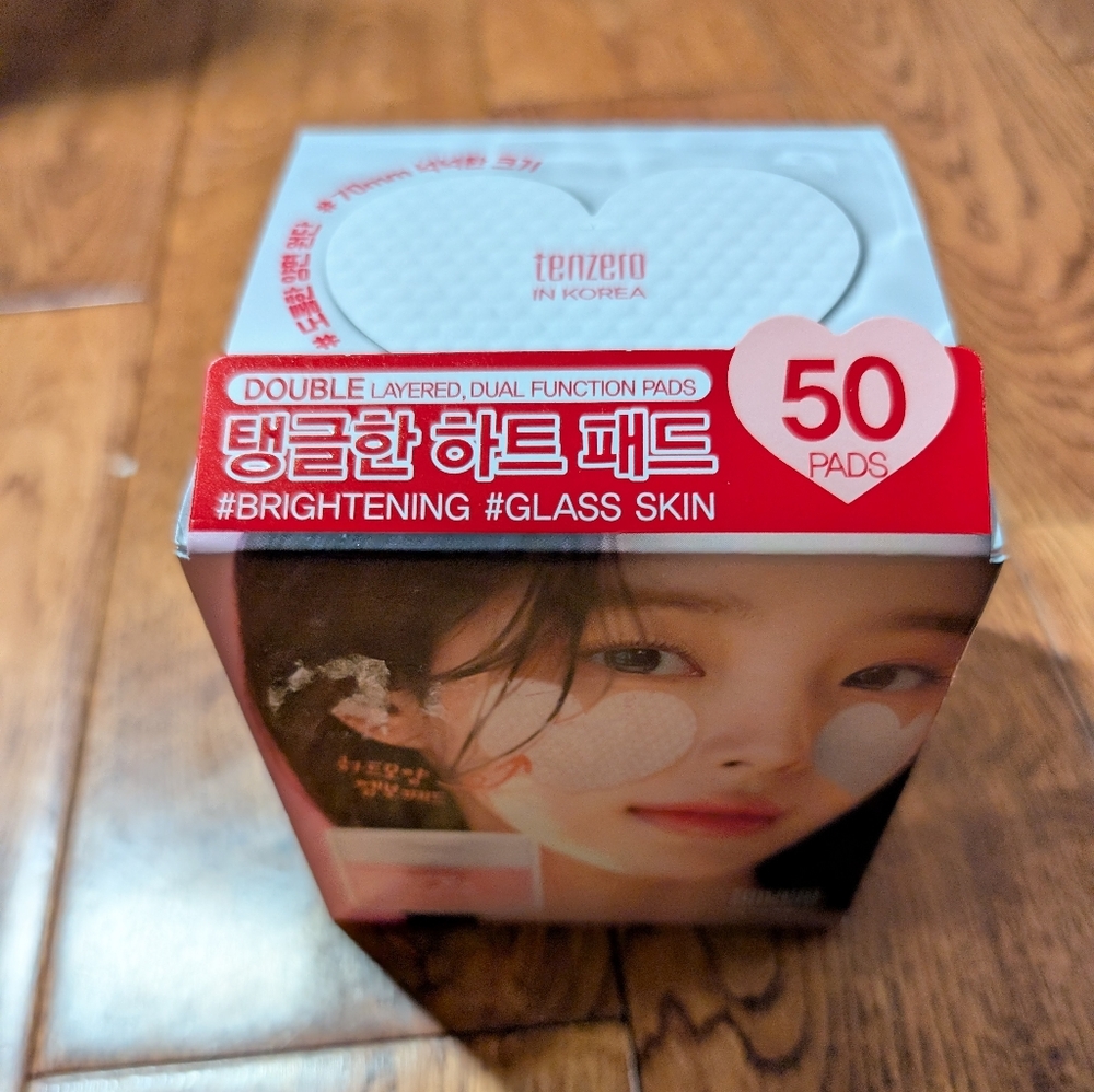 Tenzero Pink Hyaluronic Acid Niacinamide Serum Heart Pads Korea NIB 50 Ct